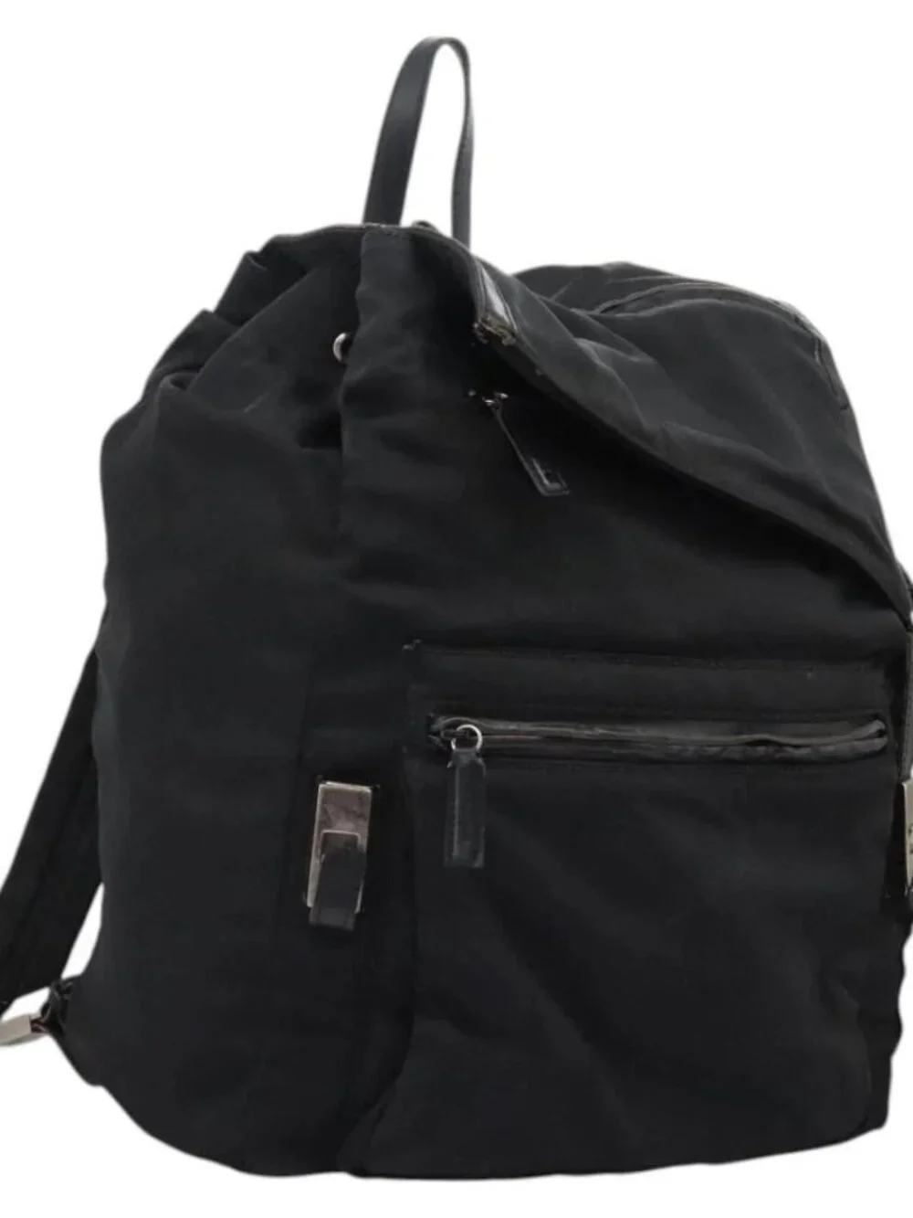 GUCCI Backpack Nylon Black Auth 117288